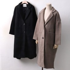 더나눔 모직 001 루즈핏 DWC3900 롱코트 민소매/나시