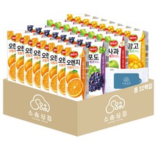 델몬트 (오렌지x8 포도x8 사과x8 망고x8)4종혼합 190mlX32팩, 1.오렌지x8 포도x8 사과x8 망고x8, 190ml, 1세트