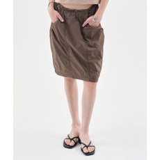 NOIAGO NOI1274 나일론 스트링 스커트 브라운NOI1274