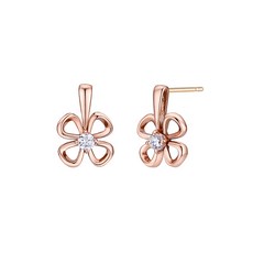 14k네잎클로버귀걸이