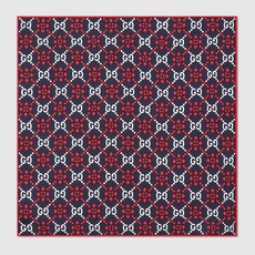 Gucci GG diamond silk pocket square 548870 4G001 4177