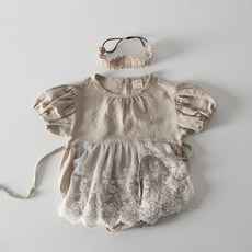 [아기옷]에이프런슈트 여름 바디슈트 신생아외출복 베이비옷