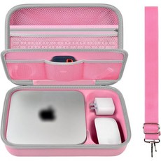  Apple 2023 Mac Mini M2 M1 이전 모델 데스크톱 컴퓨터 전자 정리함 키보드 매직 마우스 및 액세서리에 적합 박스만 해당블랙, Pink 