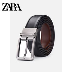 ZARA 자라 남성 가죽벨트 핀버클 밴드 정장 캐주얼 비즈니스 양면 고급