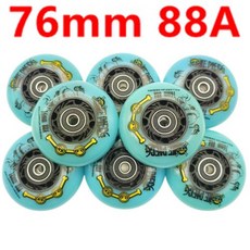 인라인바퀴롤러 스케이트 휠 인라인 스케이트 휠 80mm 76mm 72mm 85a 90a, 13 76MM 88a