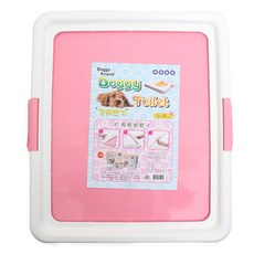 강아지 위생 배변판 42x49 화장실 패드 숫컷암컷 핑크
