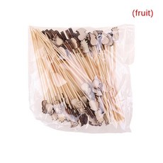하트 일회용 대나무 꼬치 음식 칵테일 픽 뷔페 과일 컵케이크 포, 16.A37 100pcs, 1개