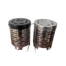 공장 직접 야외 캠핑 텐트 난방 미니 박스 스토브 난로 커버, Silver