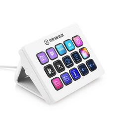 Elgato Stream Deck MK.2 White 15 Keyboard Layout Live Content Creation Controller