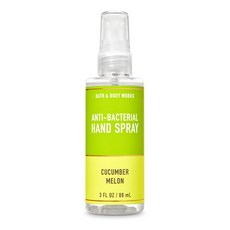 Bath and Body Works Cucumber Melon Hand Sanitizer Spray 세니타이저 스프레이 3oz (88ml) 4팩, 88ml