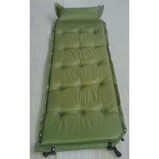 와이드 텐트 5cm 두께 야전매드 자충매트 초경량 매트, 아미그린 엠보싱 - 190*65*5CM