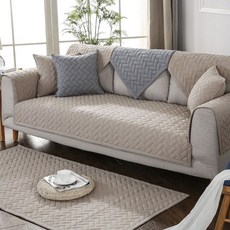 리진 워싱순면 솔리드 소파패드 3인용 (90X180cm), 선택완료