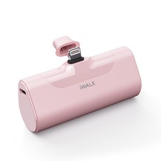아이워크 미니 보조배터리 아이폰용, DBL4500L, 핑크