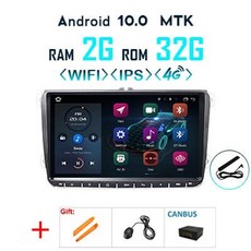 안드로이드 올인원 오토네비 네비게이션이션 네비 데시 보드 올인원네비 PX6 CARPLAY 2 DIN Android 10 자동차 라디오 VW Volkswage PASSAT B7, 중국, 10.0 2G 32G-CB