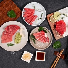 얌테이블 참다랑어 대 참치뱃살회 120g 1팩 간장+와사비포함, 기본상품