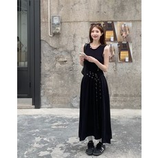 미녀와 순정남 로로희 여름 데일리 차르르 맥시 롱 링클 캉캉 임수향 캐주얼 슬림 민소매원피스