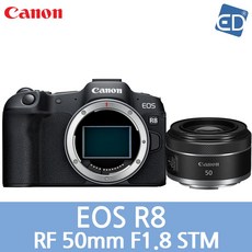 [캐논 정품] EOS R8 미러리스 카메라/ED, 19 R8+RF 50mm F1.8 STM