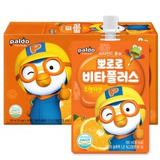 팔도 뽀로로 비타플러스 어린이 유아 음료 오렌지, 20개, 100ml
