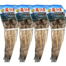 청정 북어포 제사포 제수포 명태100프로 전기건조, 4개, 중사이즈 (1마리 당 약40cm/약40g 이상)