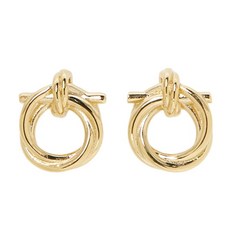 페라가모 스크래치 트위스티드 간치니 여성 귀걸이 76 0671 001 0765593 056