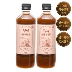 국내산 100% 안동 생강 천연벌꿀 함유 정성 생강청 생강즙, 620g, 1개, 2개입
