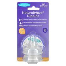 Lansinoh mOmma NaturalWave 젖꼭지 미디엄 플로 미디엄플로 젖꼭지 2개