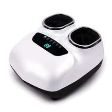 괄사마사지 도구 마사지기 경락 LEK-220V 지압 발 마사지 기계 가정용 롤러 에어백 전기 전체 부모 및, 1개, 02. WHITE