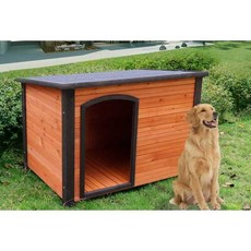 원목 진돗개집 실외 견사 리트리버 강아지집 농가 펜션, 1130x810x830mm 패널 8mm, 1개