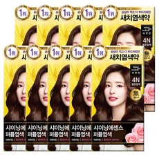 미쟝센 샤이닝 에센스 염색약 4N(짙은갈색)무배, 10개, 10개