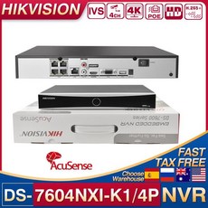 Hikvision AcuSense 네트워크 비디오 녹음기 얼굴 인식 감지 V 4CH 4POE 4K NVR DS-7604NXI-K1 4P 포트 1S, 01 4CH_01 CHINA_02 2T - ds-7604nxi-k1