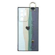 신서엔코 갤럭시노트20케이스 갤럭시노트20울트라케이스 Galaxy Phone Case SCS-1538 하트 레인보우 핸드 스트랩 케이스
