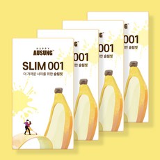 아우성 슬림(SLIM)-12P 슬림형 콘돔 / 바나나향, 4박스, 12개입