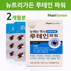 눈영양제 루테인 눈건강 비타민A 비타민B 아연 셀레늄 메리골드 황반 색소 세포 시력 피로 눈에좋은 뉴트리가든 본사 정품 추천, 1개