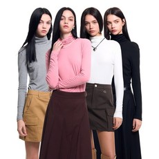 제너럴아이디어 WOMAN 슬릿 터틀넥 티셔츠 4COL / WBC3L01508 303670