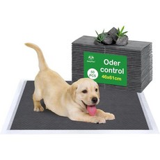 Flying Paws 고양이 발바닥 보호제 배변 훈련용 일회용 강아지 반려견 패드 반려견과 반려묘를 위한 고흡수성 냄새 중화 훈련 누수 방지 소변 패드M 50 카운트 18x23, Odor Control, M-50 Count, 1개