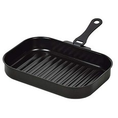 펄금속 그릴팬 블랙 25×17cm 핸들 부착 사각 웨이브 세라쿠킹 HB-4230, 단일옵션, 1개