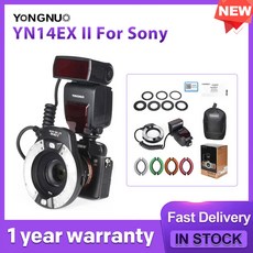 YONGNUO TTL LED 매크로 링 플래시 스피드라이트 라이트 YN14EX II 소니 EOS 1Dx 5D3 6D 7D 70D 80D 카메라용 YN14EX II, YN14EX for Canon, 1개 - dx5lite