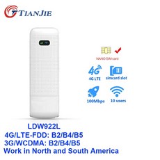 TIANJIE 잠금 해제 3G/4G 미국 와이파이 라우터 Sim 카드 4G LTE USB 모뎀 동글 4G 모바일 핫스팟 남미 및 북미|3G 모뎀|, LDW922L(A1)