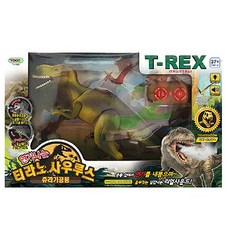 정경유통 연기나는 티라노사우루스 쥬라기공룡 로봇장난감, 혼합 색상