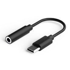 프리미엄 C타입 오디오잭 USB-C to 3.5mm 이어폰젠더 화이트 블랙, 1개