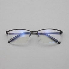 일본 초경량 안경테 사각 반무테 티타늄 가벼운 하금테 웰링턴 d5