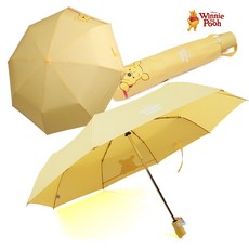 디즈니 곰돌이 푸 라인 삐까뿌 3단완전자동우산 패션우산 캐릭터우산 3단우산