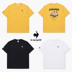 매장판 르꼬끄 공용 커플 데일리 베이직 냉감 루즈핏 백그래픽 업템포x르꼬끄 반팔티
