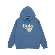 남자 여자 긴팔 후드티 티셔츠 골라 SIGNATURE LOGO HOODIE [BLUE]