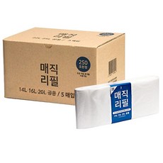 매직리필 기저귀 휴지통 리필봉투 250호환형, 5매