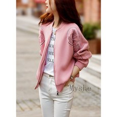 [Myshe]여성 봄가을 야구 자켓 루즈핏 패션 자켓 Yu617FEI617BQF02