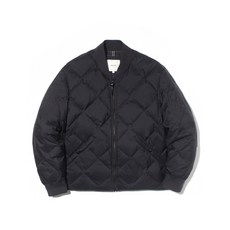 24FW [24FW시즌오프][AIR DOWN] 네이비 다이아 퀼팅 구스다운 패딩 점퍼 HZJU4D362N2
