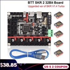 BIGTREETECH SKR 2 32Bit 보드 업그레이드 BTT SKR V1.4 터보 3D 프린터 부품 SKR V1.3 MKS GEN TMC2209 TMC2208 Ender 3, TMC2209x5 사용, 중국
