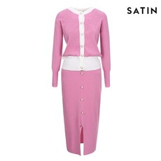 샤틴 배색디자인 니트 투피스 O203T929 51