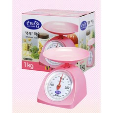 인터키친 남선 러브송 계량 아날로그 주부저울 1kg 2kg, 1개, 1 KG